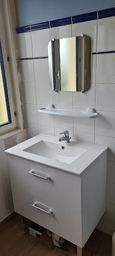 Installation meuble vasque miroir bonneville sur touques 14800